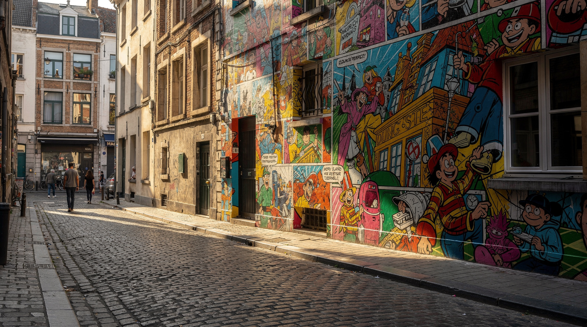 Brussels comic art day: a Tintin and murals itinerary — 1 days — easy — budget