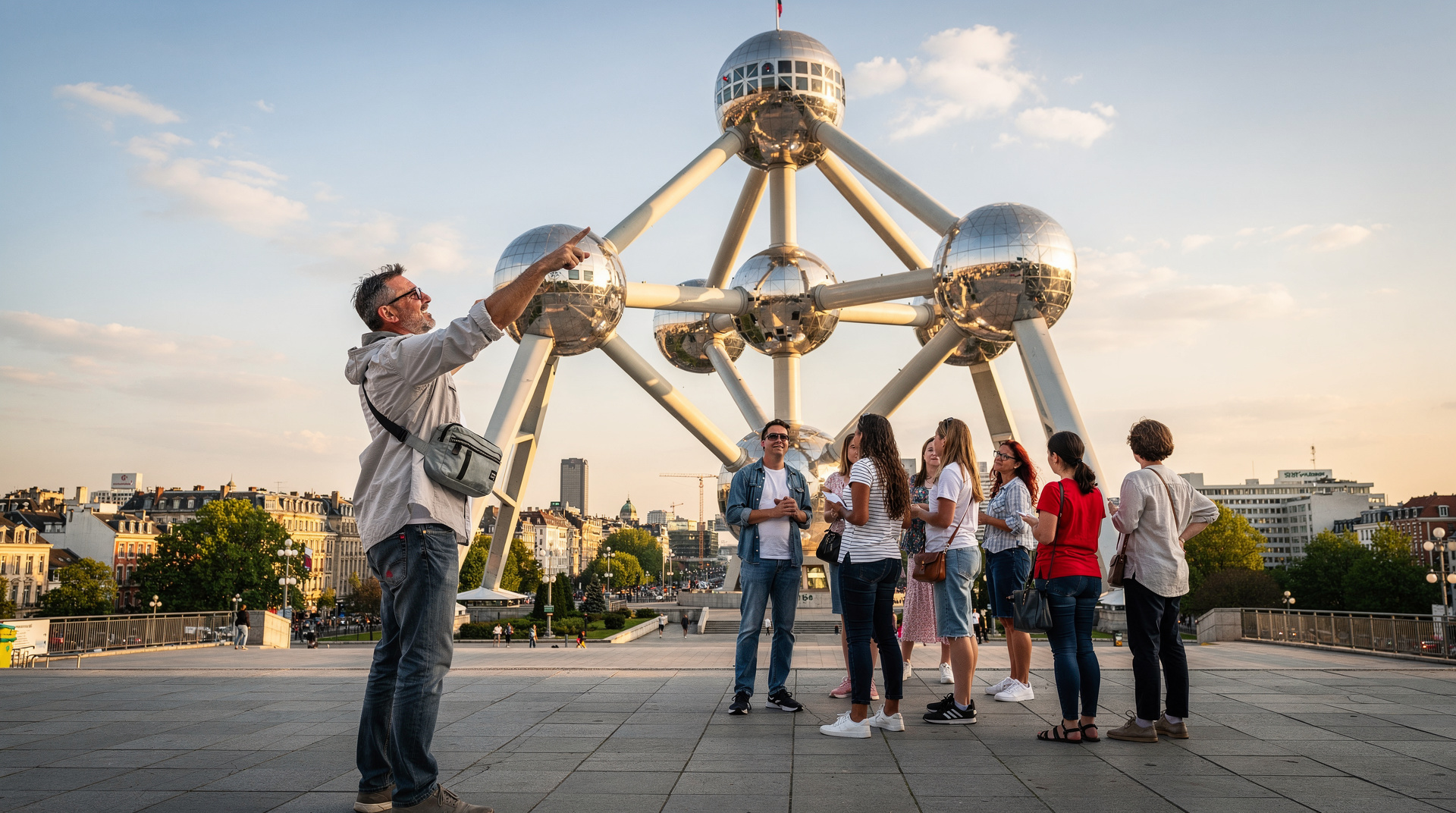 Brussels: Brussels Private Atomium Mini Europe Tour with Transport