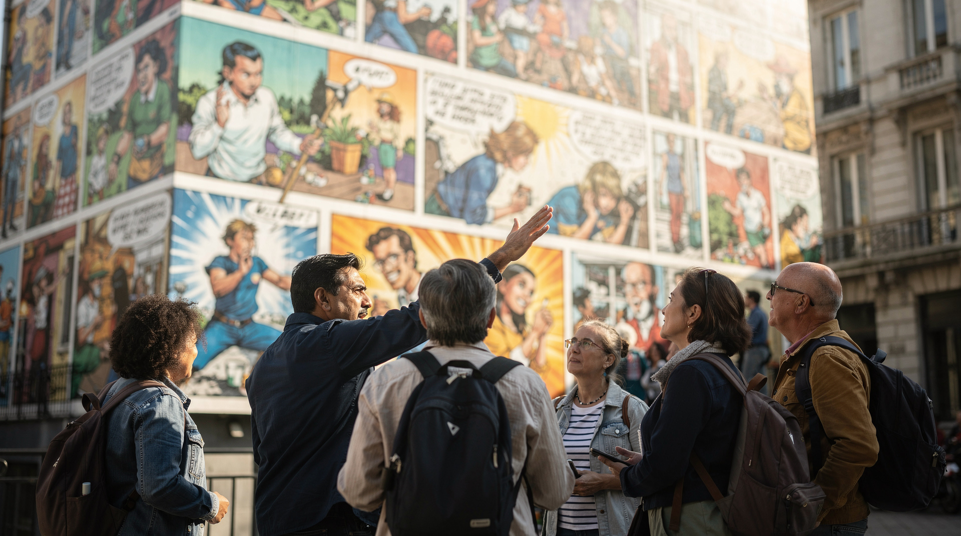 Brussels: Brussels Spanish Language Walking Tour Through Comic Art