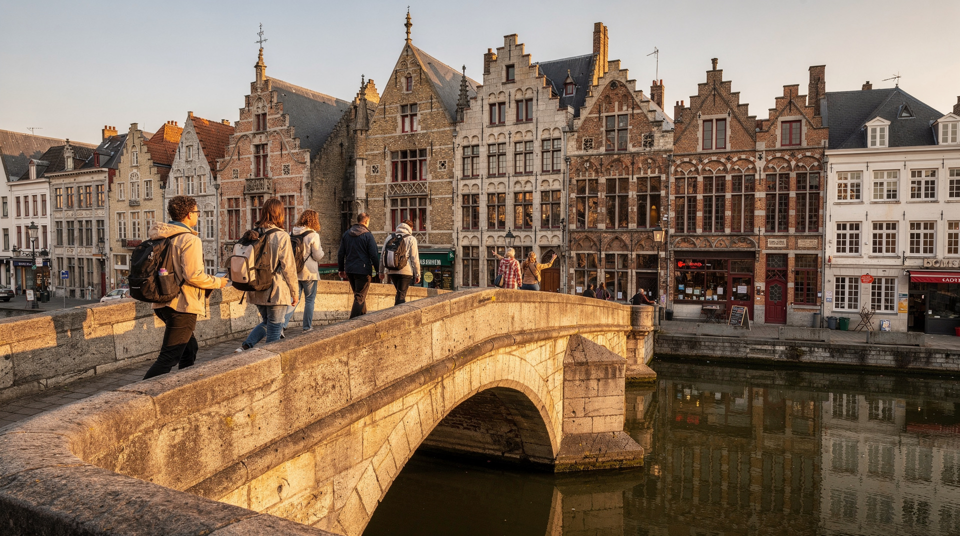 Ghent: Ghent Guided Walking Tour and Canal Boat Trip